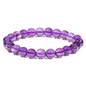 Pulseira de ametista, 8 mm
