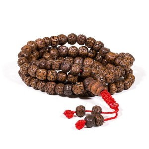 Collana di preghiera lucida di colore ramato, 108 perline, 0.6cm